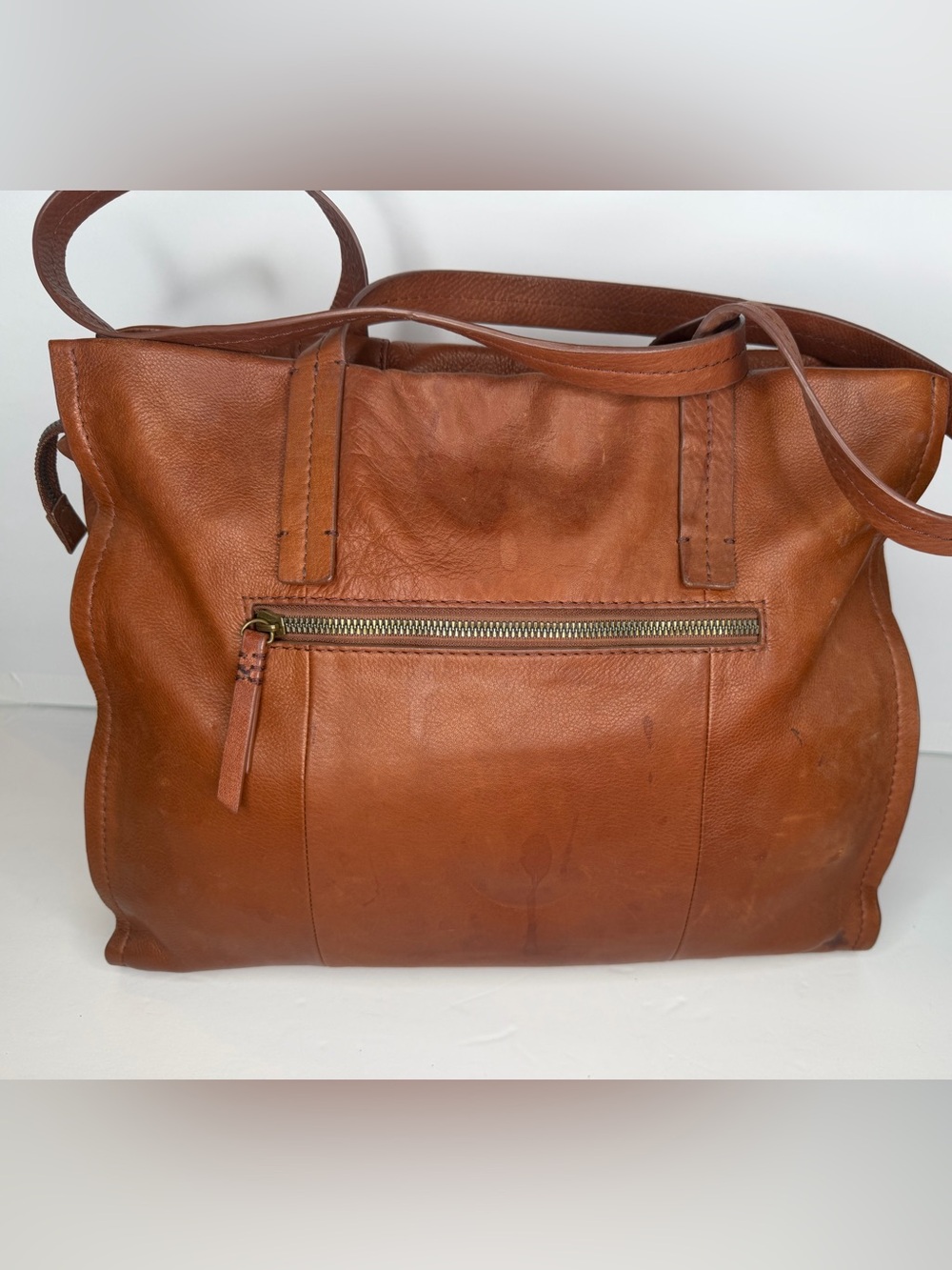 American Leather Co. Leather Tote Bag in Brown - Picture 3 of 15